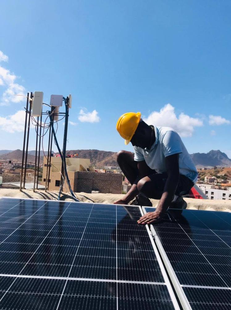 Instalação de painéis solares